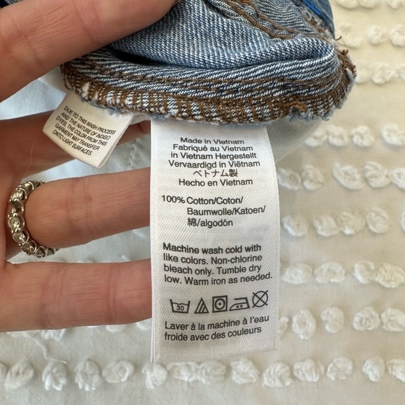 J. Crew High Rise Raw Hem Denim Skirt - Picture 9 of 10